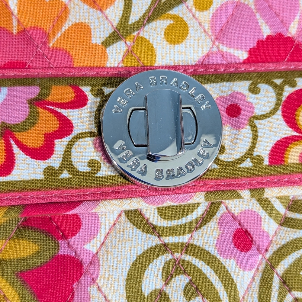 2010 Vera Bradley Julia Folkloric Quilted Crossbody Handbag - Picture 2 of 16